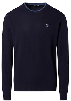 NORTH SAILS Maglione Uomo in Misto Cashmere con Girocollo e Logo Ricamato