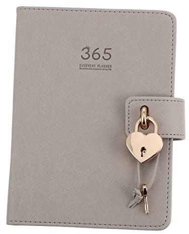 DIYEAH 2021 Calendar Notebook Handbook Lock: Simple Stylish Planning Note Book for Staff Students Teachers Boss