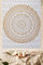 FURNISHFUL FINESSE Mandala Wandteppich Golden Wandbehang Wandteppiche Boho Ombre Wandtuch für Dekor Zuhause und Wohnzimmer– 76 x 102 cm