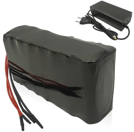 25.9V Ebike Battery 5Ah/6.4Ah Lithium Battery with 5A Charger,Replacement Li-Ion Battery Portable Battery for Electric Scooter(25.9V/5Ah,T+DC)
