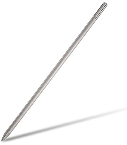 Monkey King Bar SDS MAX Pointed Chisel 450MM,Carbon Steel, for Rotary Hammer Drill, Demolition Hammer,Used for conecrete,Bricks,Masonry,Granite,Compatible