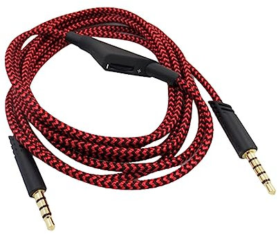 NONGYU Ersatzkabel für A10, A40, A30, Gaming-Kabel mit Inline-Steuerrad, Kopfhörerkabel