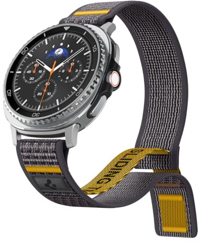 Spigen Athlex Air Armband für Samsung Galaxy Watch 9/8 und 8 Classic | Atmungsaktives Nylon-Loop-Armband mit Klettverschluss, für Modelle 2026/2025 (40/44/46mm)
