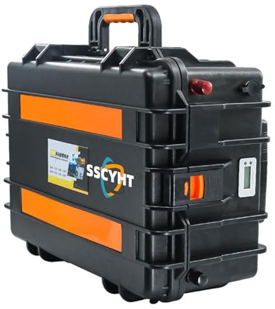 SSCYHT 24v120ah+10a, Batterie au Lithium Fer Phosphate 48 V 24 V 100 Ah 120 Ah 150 Ah 200 Ah pour Moteur de Bateau électrique, hélice de Bateau de pêche, Propulsion Marine (Utilisation en extérieur)