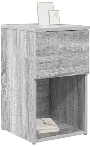 vidaXL Bettschrank 2 pcs Graues Sonoma 29 x 31,5 x 49 cm Holzwerkstoff, Schlafzimmermöbel, Moderne Stauraum-Lösung, minimalistischer Schrank, schicker Nachttisch, Holz-Tisch und praktische Deko
