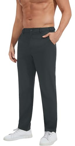 YAOBAOLE Pantalon Homme Habillé Extensible Taille Élastique Pantalon Costume Homme Coupe Slim Classique