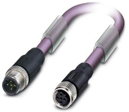 Phoenix Contact Buskabel 2-adrig Stecker gerade / M12 Buchse, Länge 15m