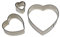 PME SH251 Lot de 3 Emporte Pièces Cœur, Acier Inoxydable, Argent, 6 x 1.2 x 6 cm SH251