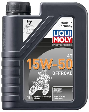 LIQUI MOLY Motorbike 4T 15W-50 Offroad | 1 L | Motorrad Synthesetechnologie Motoröl | Art.-Nr.: 3057
