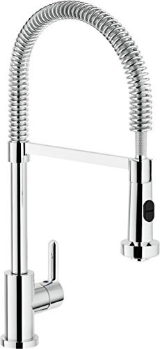 Nobili rubinetterie AB87300/3CR ABC Mitigeur pour évier avec douchette avec 2 Fonctions Pull-Down NDW Disc, Chrome