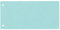 100 dots Trennstreifen / blau / 130 g/m² / 23,0 x 11,0 cm / für DIN A4