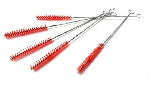 Qualitätsbürsten: 5'er Set Düsenbürste Tüllenbürste Schlauchbürste Tattoo Airbrush Drm. ca 2,5 mm