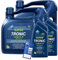 2x 1L + 2x 4L = 10 Liter ARAL SuperTronic Longlife III 3 5W-30 Motoröl inkl. Ölwechselanhänger