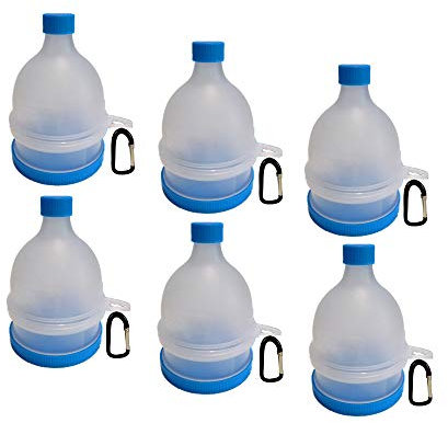 REOOHOUSE Lot de 6 entonnoirs portables pour comprimés de poudre BCAA et créatine
