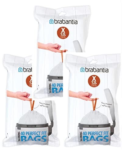 Brabantia Bin Liners 12 Litres (X), pack of 120