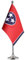 GentleGirl. Flagge des US-Bundesstaates Tennessee, TN-Flagge, kleine Mini-Tennessees-Staatsflagge, Schreibtischflagge, Tischflagge auf Standfuß, Festival, Veranstaltungen, Feiern, Dekoration,