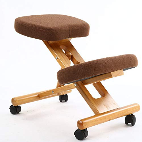 Ein Ergonomischer Kniestuhl Kann Rücken-Und Nackenschmerzen Lindern Und Die Sitzhaltung Verbessern,Er Eignet Sich Für Zuhause Büro Und Meditation,Brown