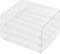 3-stöckige Ablagekorb für A4, Dokumentenablage aus PET Kunststoff, Briefkorb, Briefablage Organizer(3pcs, Transparent)