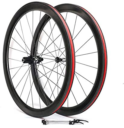 Carbon Rennrad Laufradsatz 700c 29 50mm Fahrradfelge C/V Bremse Schnellspanner Räder 1620g 20/24 Loch Nabe für 7/8/9/10/11 Speed Kassette