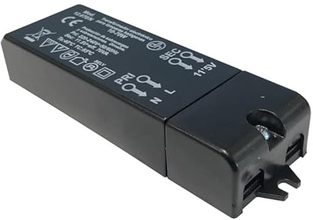 Transformador elec. halóg12VDC-10W a 70W