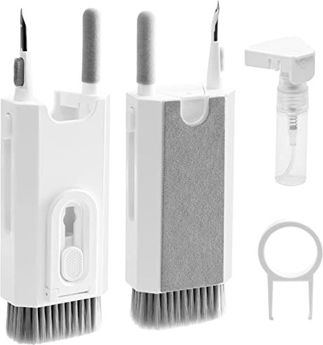 8 in 1 Airpods Reinigungsset, Tastatur-Reinigungsset mit Bürste,weiche Bürste Beflockungsschwamm geeignet für iPhone Reinigungsset Airpods zubehör für Bluetooth Kopfhörer Hülle/Tastatur