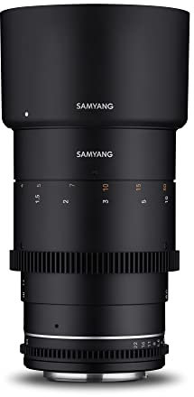 Samyang MF 135mm T2,2 VDSLR MK2 für Canon RF – Video Cine Objektiv Vollformat und APS-C Teleobjektiv Festbrennweite, manueller Fokus, für Kameras mit RF Anschluss, für EOS Serie