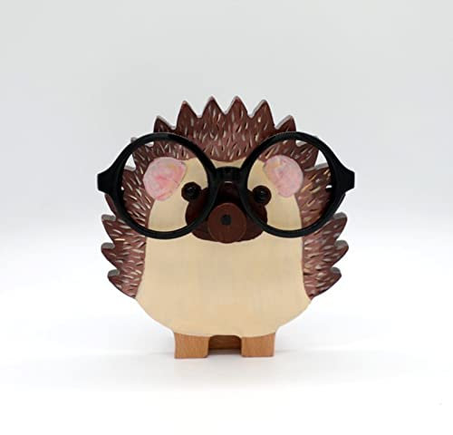 HBSGS Brillenhalter aus Holz, kreativ, niedlich, Tier-Brillenhalter handgefertigt, kreatives Sonnenbrillen-Display für Desktop-Zubehör, Heimbüro-Dekoration, Geburtstag