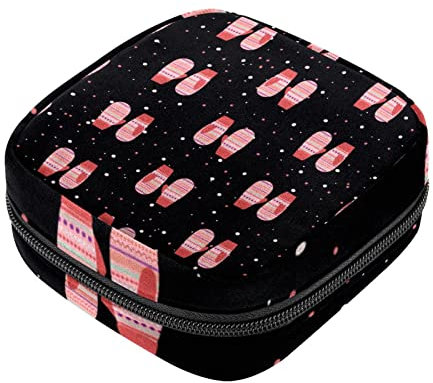 Damen-Damen-Servietten, Handtasche, Damen, Menstruationstasse, Tasche, Mädchen, tragbare Tampon-Aufbewahrungstasche, Handschuhe, Perioden-Tasche mit Reißverschluss
