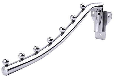 Perchero de Pared Plegable, Colgador de Ropa Montado Pared, Percheros para Secadora de Ropa Plegable, Percha de Acero Inoxidable para Ropa Perchero para Secado de Ropa con Soporte de Brazo Oscilante