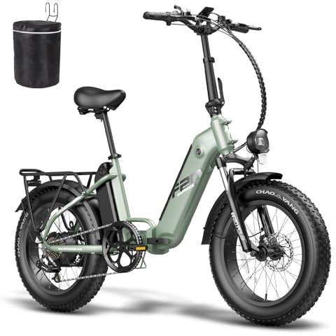 Fafrees Official Electric Bike, Folding E-Bike 48V 10.4Ah*2 Batteries, 160KM Range, FF20 Polar 20 x 4.0 Fat Tires Electric Bicycle for Adults, Aluminum Frame, 150KG Load, Free Helmet & Cover