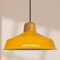 bamyum Asletl Pendelleuchte Esstisch Holz Ø41 cm, Hängelampe Esstisch, Hängelampe Industrial Vintage, Küchenlampe Hängend Vintage, Wohnzimmerlampe Pendelleuchte Dunkelgelb Metall Küchenlampe Hängend