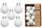 Weihnachtskugeln Glas 2cm 25 Stück - matt & glänzend - Mini Christbaumkugeln Weihnachtsbaumkugeln für Weihnachten - Christbaumschmuck & Weihnachtsbaumschmuck Weiß - Pure White