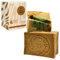 GREEN FADEL Aleppo Seife Original 1 x 200g (Elegant) Aleppo Seife 20% Lorbeeröl, 80% Olivenöl, Olivenölseife, Kernseife, Naturseife, Aleppo Soap, Handgemacht, Vegan, für Gesicht & Körper