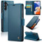 Rerzoiro Coque pour Samsung Galaxy A14 4G/5G, Étui Housse en RFID Protection Premium PU Cuir Portefeuille Rabat Case Magnétique Stand Antichoc, Étui Case pour Samsung Galaxy A14 4G/5G, Bleu