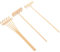 TOYANDONA 3pièces Mini Rakes Set for Zen Garden Bamboo Tabletop Meditation Tools for Home and Office Feng Shui Decor