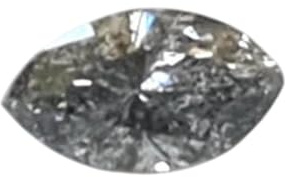 Gems For Jewels Salt And Pepper RARE 5.4x3mm, 0.24 Ct Marquise Shape Diamond, Brilliant Cut Faceted Clear Black Diamond For Engagement Ring - PDD916