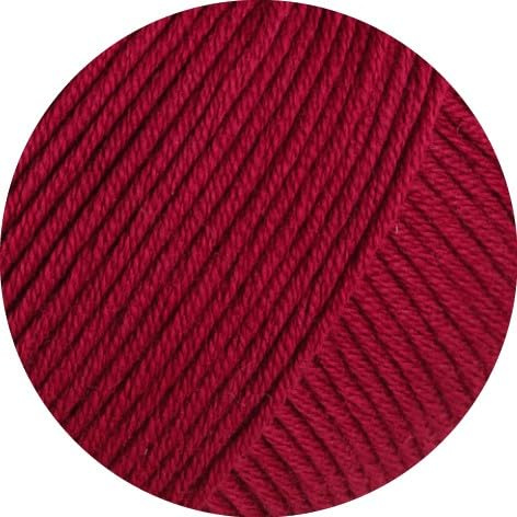 LANA GROSSA Landlust Baumwolle | Klassisches Bio-Baumwollgarn, Gots zertifiziert | Handstrickgarn aus 100% Baumwolle (Bio) | 50g Wolle zum Stricken & Häkeln | 115m Garn FB 34