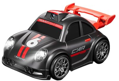 UIXENI 2.4 Inch Screen RC Drift Car with Camera, Drift Induction Racing Car, RC Photography Toy with LED & Music, Follow-up Mode (black)