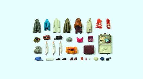 Preiser 17008 Clothes/Safety Vests/Bags Kit