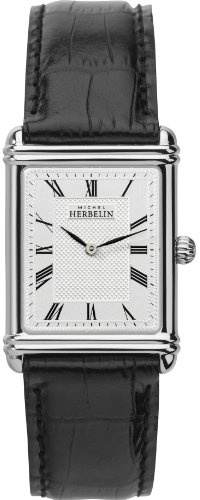 Michel Herbelin Herren, analoger Quarz, Lederband 17468/08