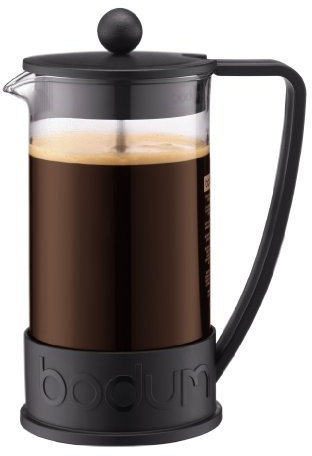 Bodum Brazil 3 Cup, 0.35 l Cafetiere (3 Cup (0.35 l), Black)