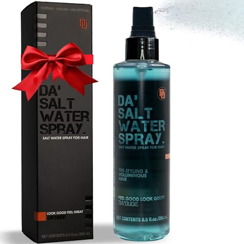 Da'Dude Da Salt Water Spray – Sea Salt Spray Hair Men, Salzspray für Haare mit Volumen & Struktur, Haarspray Männer für Natürlichen Beach Look, 250 ml