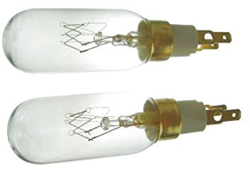 Ufixt 2 x Fits American Style T Click 40W 240V Fridge Freezer Bulb Lamp