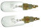 Ufixt 2 x Fits American Style T Click 40W 240V Fridge Freezer Bulb Lamp