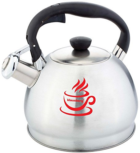 Klausberg 1,5 Liter Pfeifenkessel Flötenkessel Wasserkessel Pfeifkessel Wasserkocher Edelstahl Pfeife Induktion TOP NEUHEIT KB - 7044 Magic Change Farbwechsel 1,5 Liter