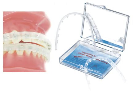 Kieferorthopädische Zahnspangen Lippenschutz Schutzschild (1 Set – obere – untere Zähne) mit Anleitung von AdentalZ