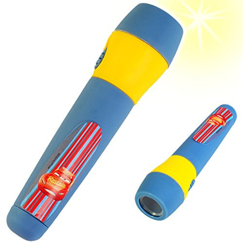 alles-meine.de GmbH Taschenlampe LED - Cars - Lightning McQueen - Auto - für Kinder - Lampe/Projektor - Licht Kindertaschenlampe für Mädchen & Jungen - Mädchentaschenlampe ..