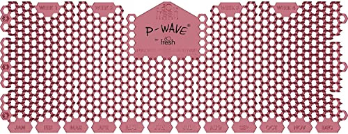 P-Wave 6 Pack Trough Urinal Screen Splash Mats, Large Size Fits All Types Of Trough Urinals, Deodoriser & Odour Neutraliser, Long Lasting, Anti-Splash Mats with Slanted Bristle, Spiced Apple | Fits All Types of Trough Urinals, Deodoriser & Odour Neutraliser, Long Lasting Anti-Splash Mats with Slanted Bristle, 30 days