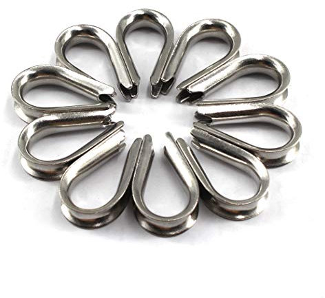 Dedal Cuerda de alambre de acero inoxidable 304 cable Dedales Rigging M2 (20 Piezas)