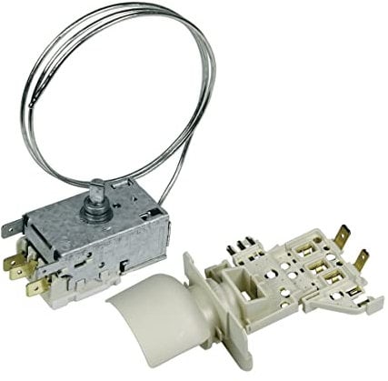 Thermostat Kühlthermostat Umbausatz Kühlschrank Kühlgerät Kühl-Gefrierkombinationen Whirlpool Bauknecht 481228238231 Indesit Ariston C00314726 Ranco K59-S1880 725mm Kapillarrohr 3x6,3mm AMP